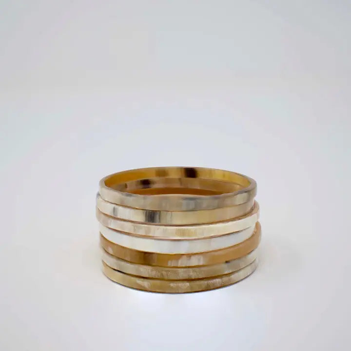 Horn Bangle Bracelets