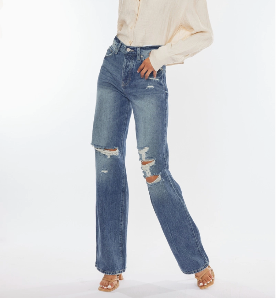 ULTRA HIGH RISE 90’S WIDE LEG FLARE JEANS