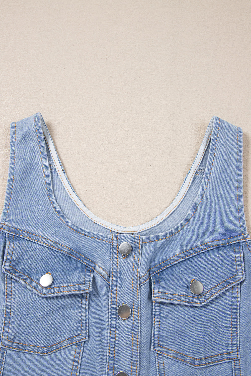 ONLINE ONLY!  Beau Blue Light Wash Denim Mini Dress